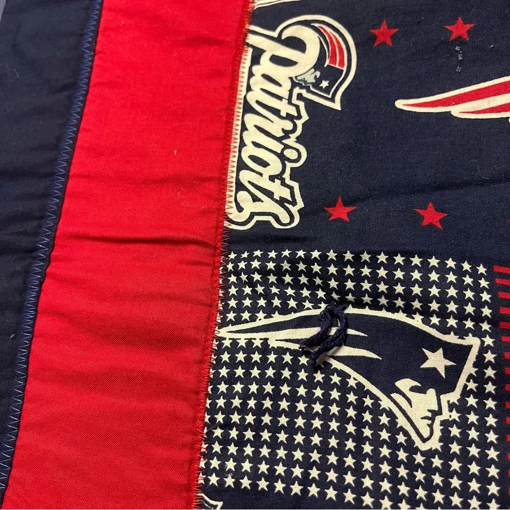 New England‎ Patriots Handmade Twin (~78”x 64”) Quilt NFL